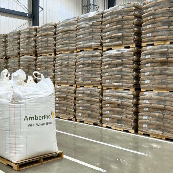 AmberPro vital wheat gluten totes & pallets