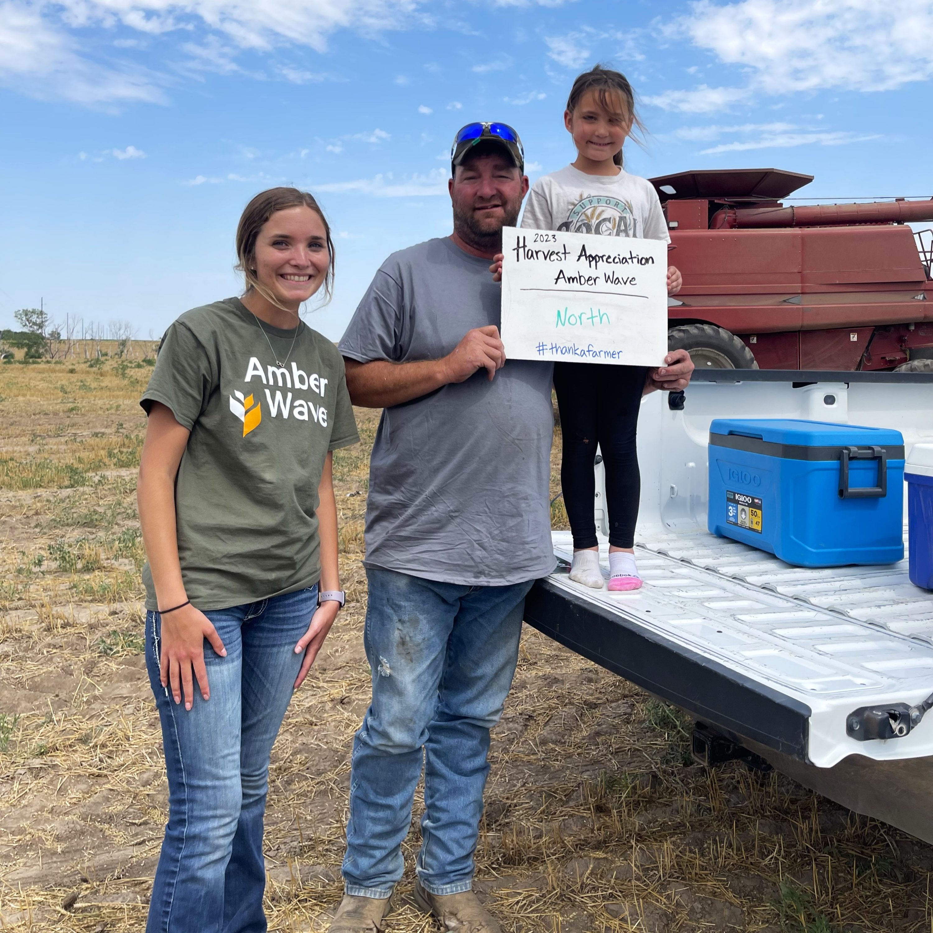 North Family McCracken KS Amber Wave Wheat Harvest Appreciation 2023