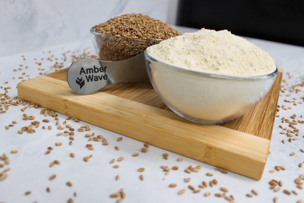 container of wheat and Amber Wave vital wheat gluten